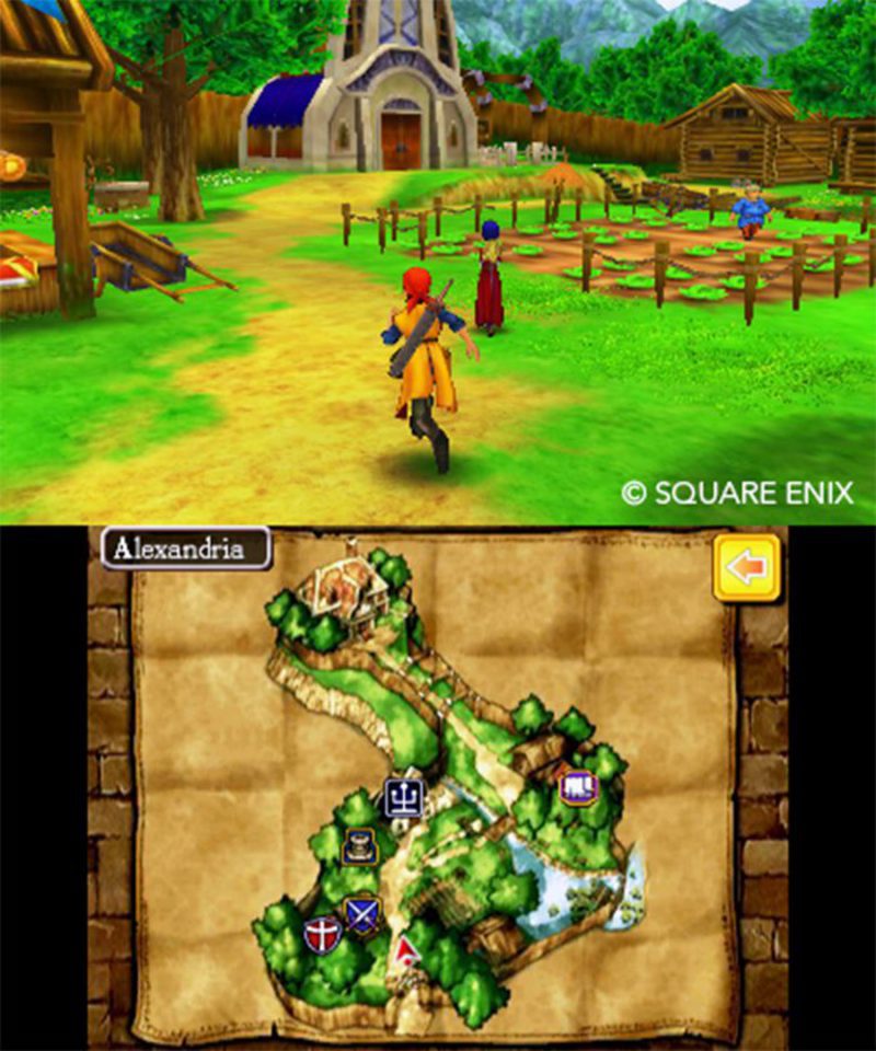 Dragon Quest VIII 3DS mapa