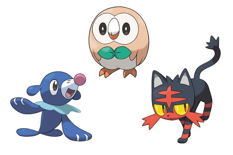 Iniciales Pokémon Sol y Luna