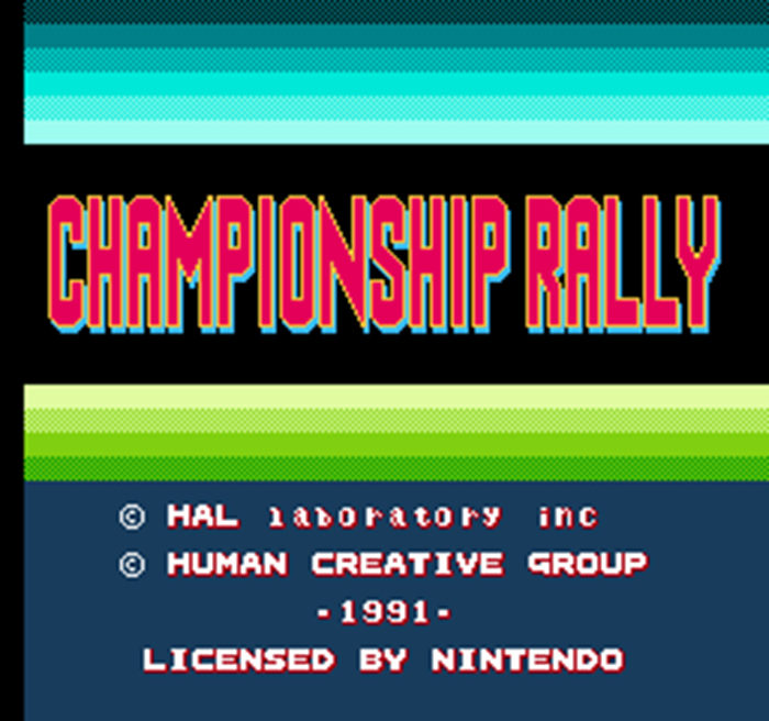 Championship Rally NES 01