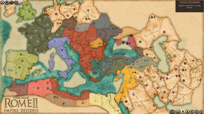 Análisis Empire Divided Total War: Rome II, Zonared 2