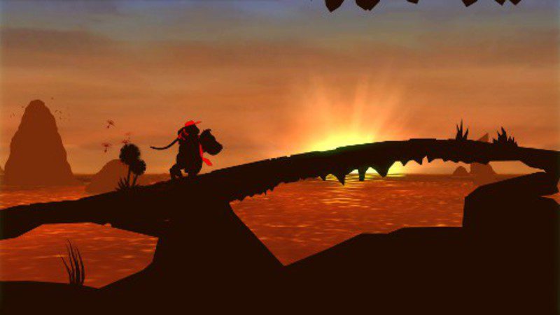 Nivel a contraluz de Donkey Kong Country Returns 3D