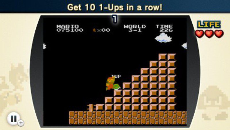 Prueba de Super Mario Bros. en NES Remix