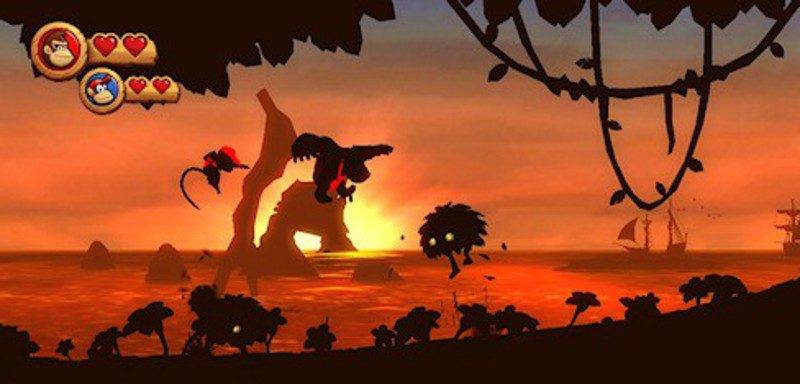 Donkey Kong Country Returns en movimiento