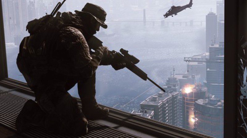 Vista desde un helicóptero en 'Battlefield 4'