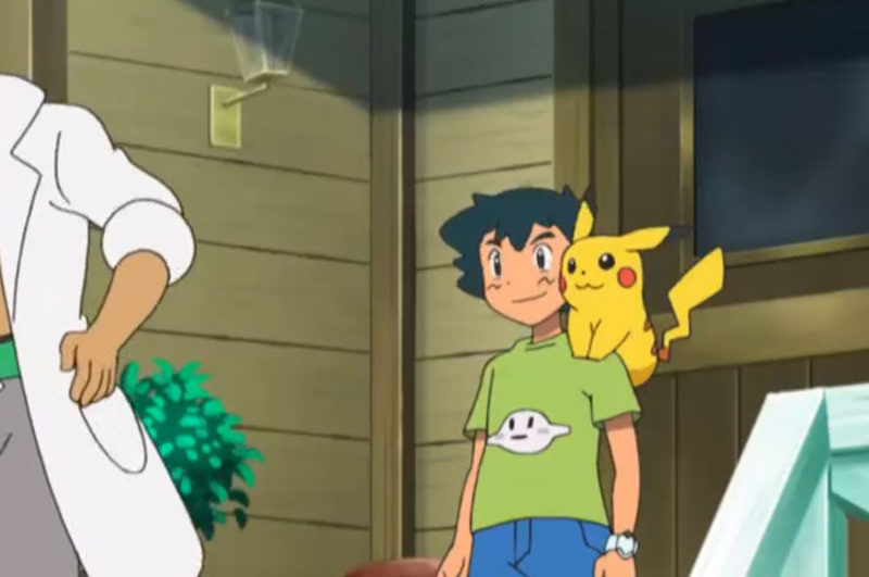 Ash camiseta Pokémon retro