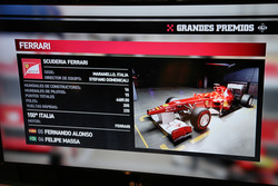 Ferrari en el menú de 'F1 2011'