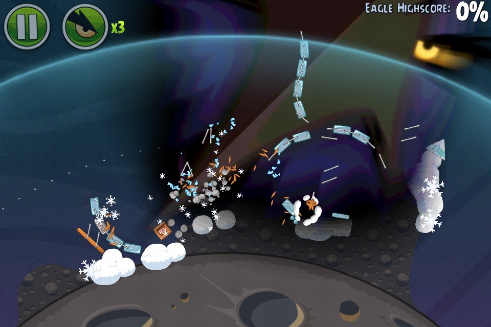 Space Eagle en 'Angry Birds Space'