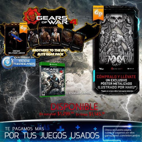 Polémica Con Gears Of War 4 Por Un Plagio En Un Póster Promocional