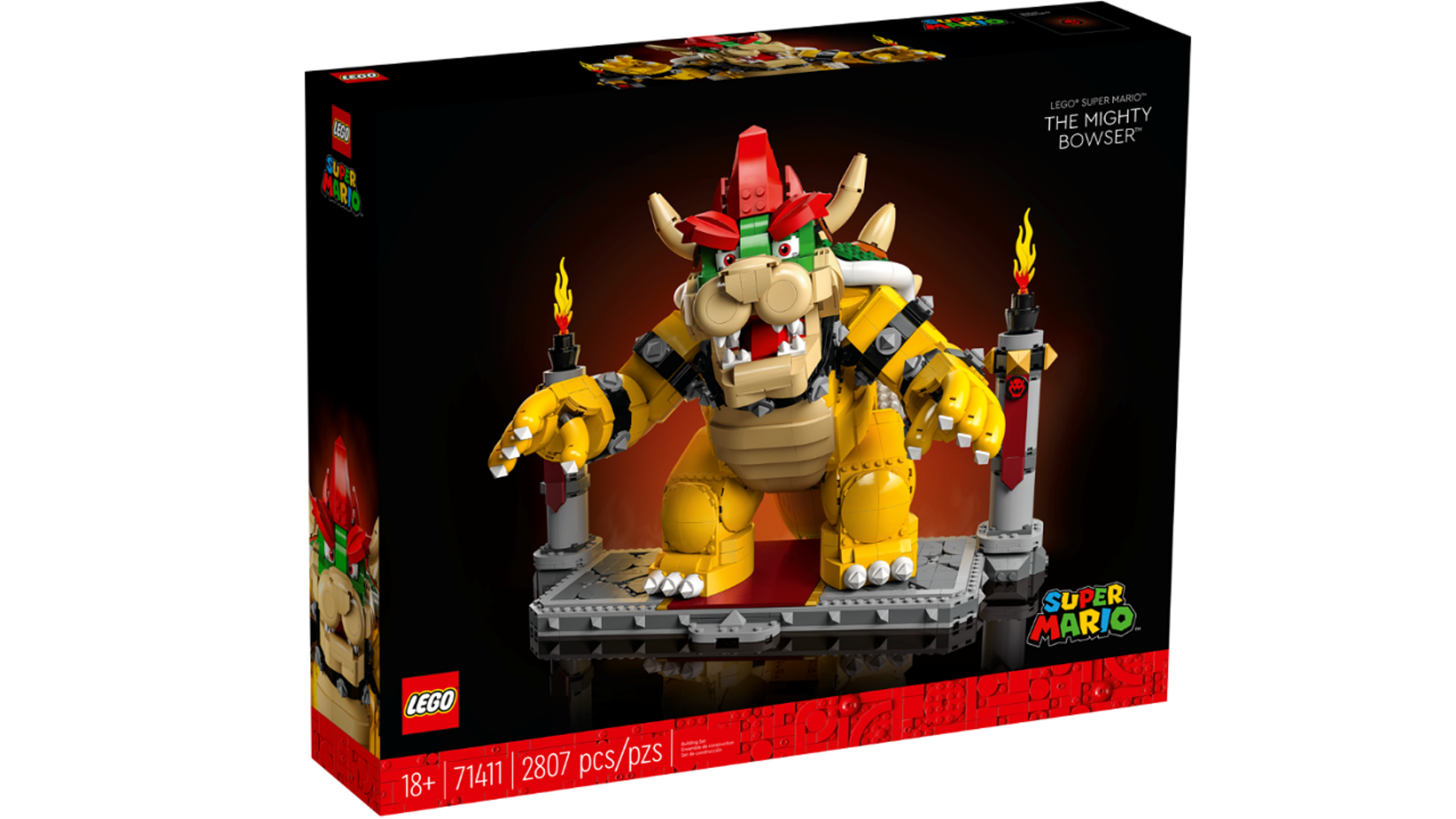 Caja del espectacular set de 'LEGO Mario' con Bowser de protagonista