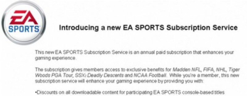 EA Sports suscripcion
