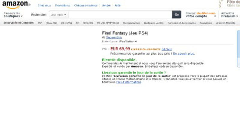 Final Fantasy PlayStation 4