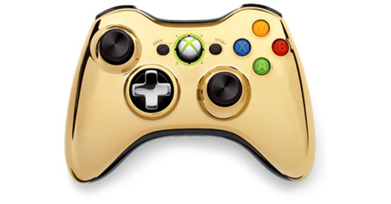Un limitado mando color oro para la Xbox 360
