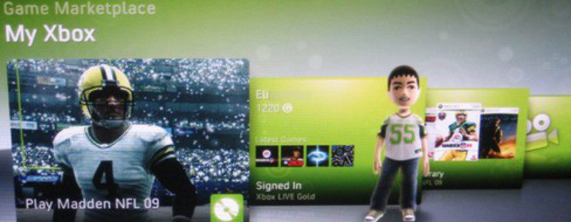 Xbox LIVE dashboard