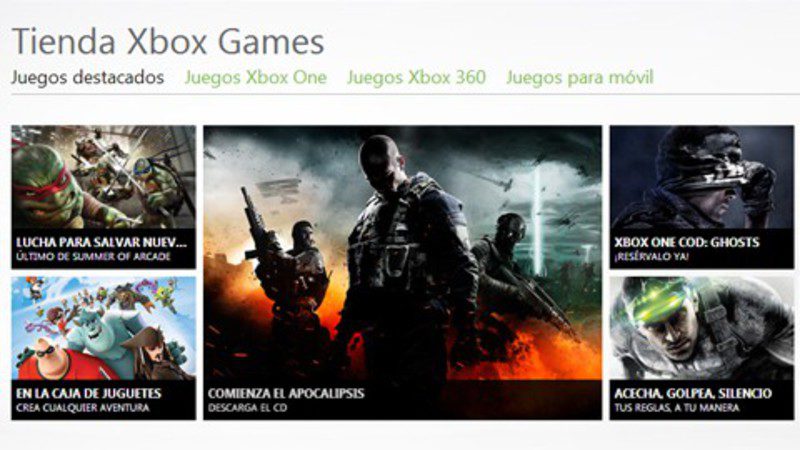 Tienda Xbox Games