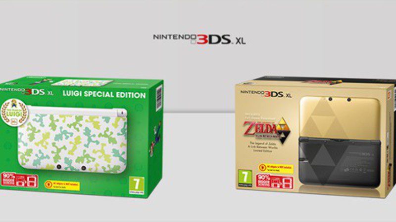 Nintendo lanzará las 3DS personalizadas de Zelda y Luigi