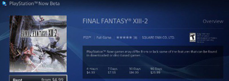 PlayStation now podría pedirnos hasta treinta dólares por alquilar un juego