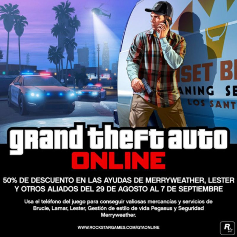 GTA Online 50% de descuento en servicios