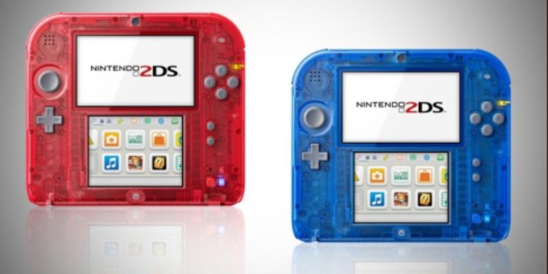 Nintendo 2DS Azul y Roja Transparente
