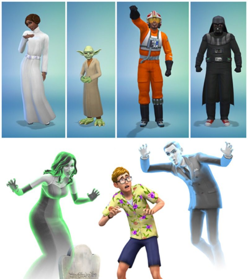 Los Sims 4 Fantasmas y Star Wars