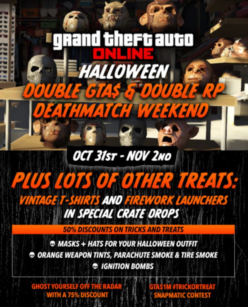 GTA Online Evento Halloween Fin de Semana