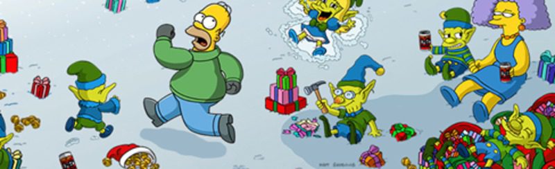 Los Simpsons Springfield celebran la Navidad