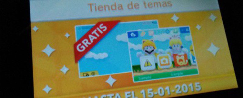 Id a la tienda de temas de 3DS para conseguir uno de Mario Felino gratis