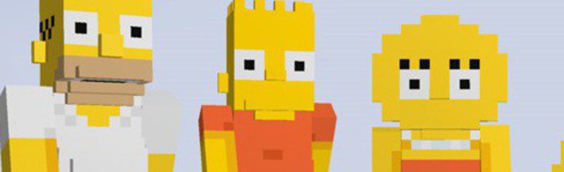 Los Simpsons se introducen oficialmente en Minecraft