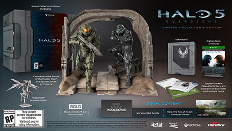La edición coleccionista de 'Halo 5: Guardians' permitirá escoger entre la versión física o digital del juego