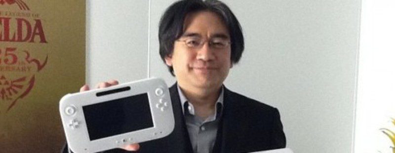 Iwata con la nueva Wii U