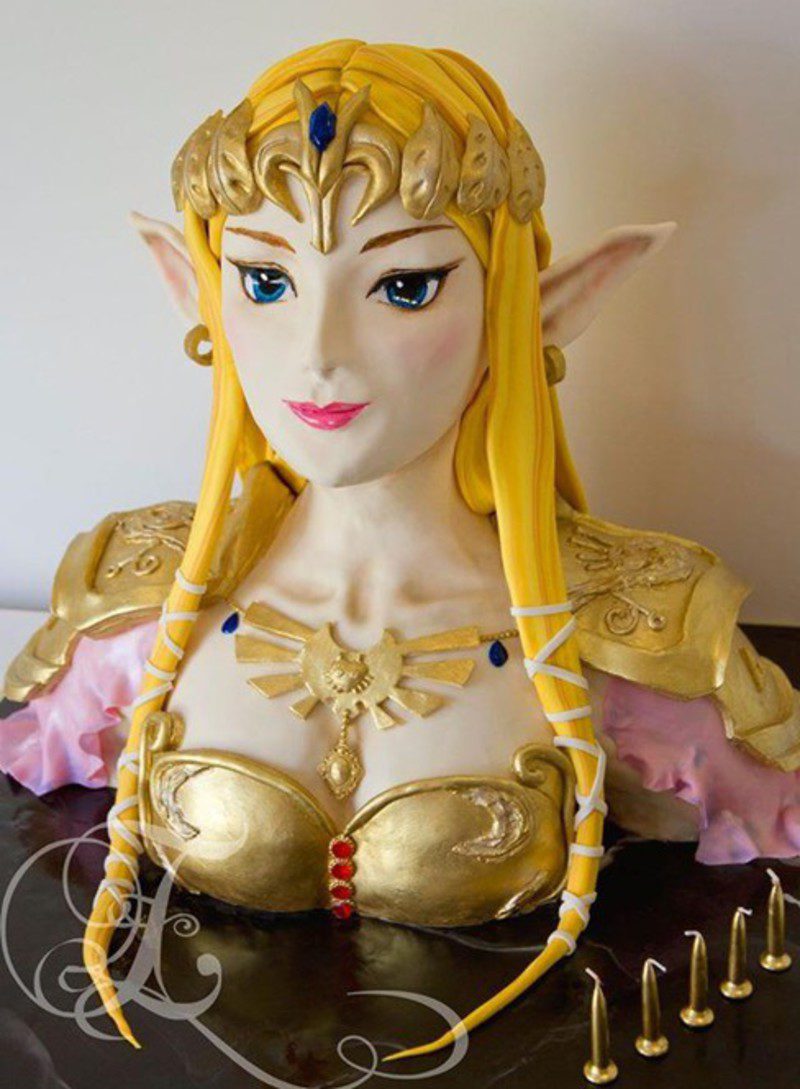 No te atreverías a comer esta espectacular tarta del busto de Zelda -  Zonared