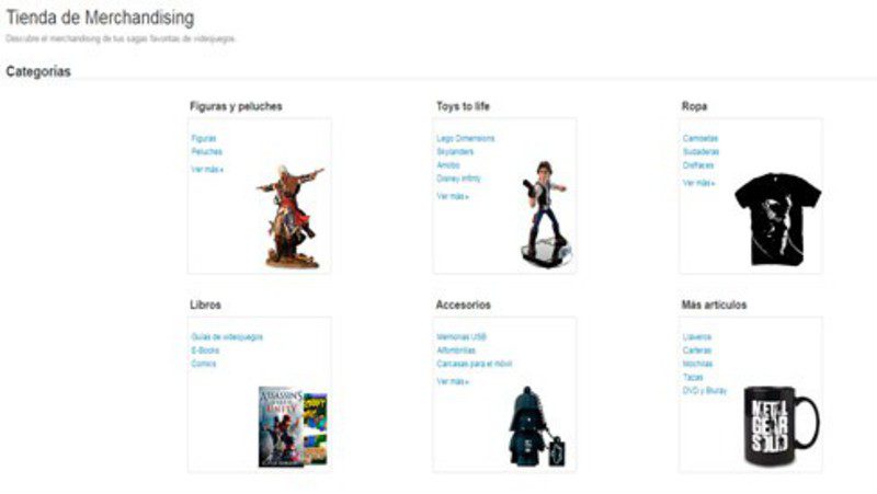 Amazon abre su propia tienda de merchandising de videojuegos dentro de su portal online