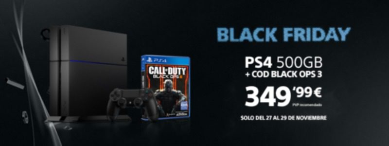 PS4 con Call of Duty Black Ops III por 349,99 euros
