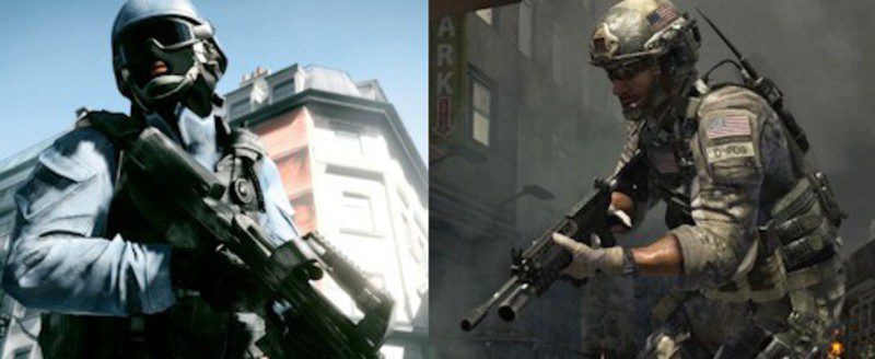 Battlefield 3 y Call of Duty Modern Warfare 3