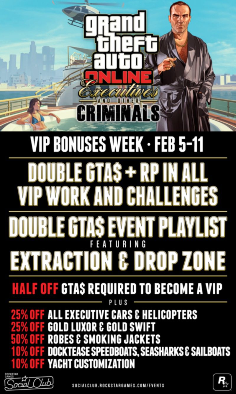 GTA Online - Semana de bonificaciones ejecutivas