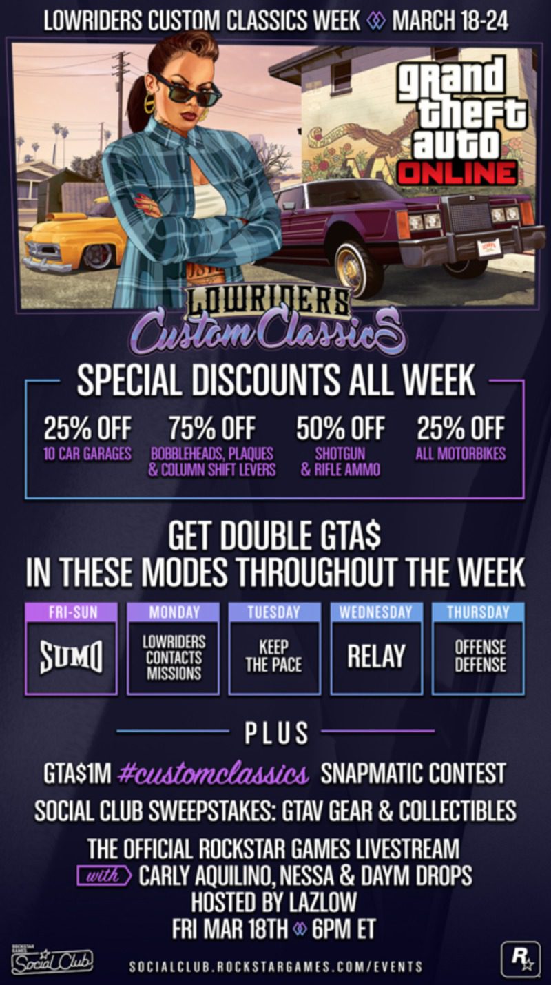 GTA Online - Semana del evento Lowriders: Custom Classics