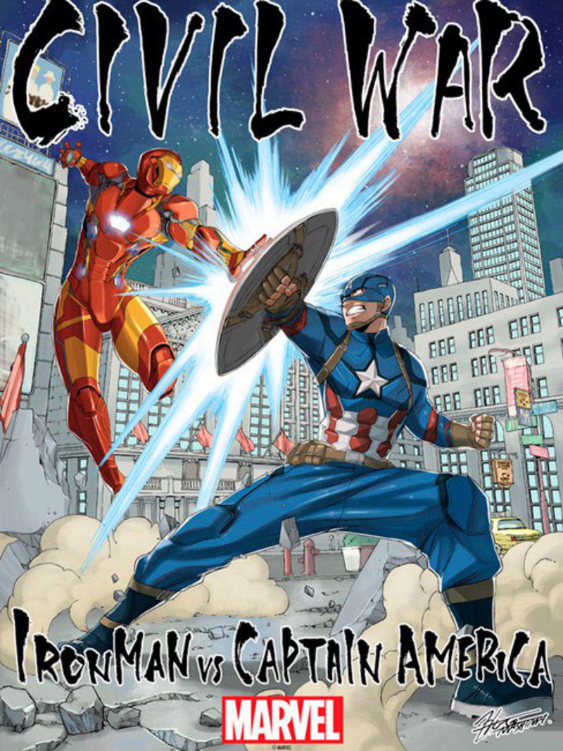 Hiro Mashima homenajea 'Civil War' con ilustraciones de su obra 'Fairy Tail'