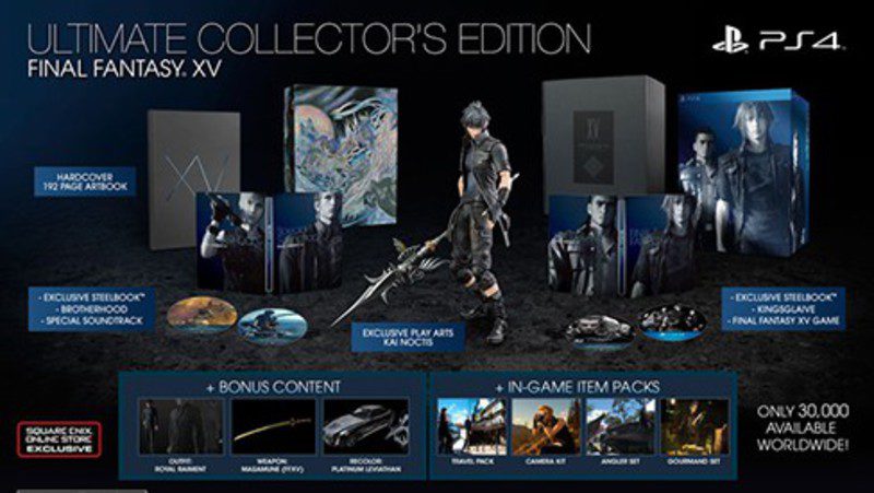 Square Enix pondrá a la venta 10.000 unidades más de la Edición Coleccionista de 'Final Fantasy XV'