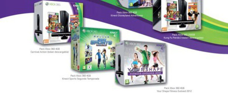 Packs rebajados Xbox 360 Kinect