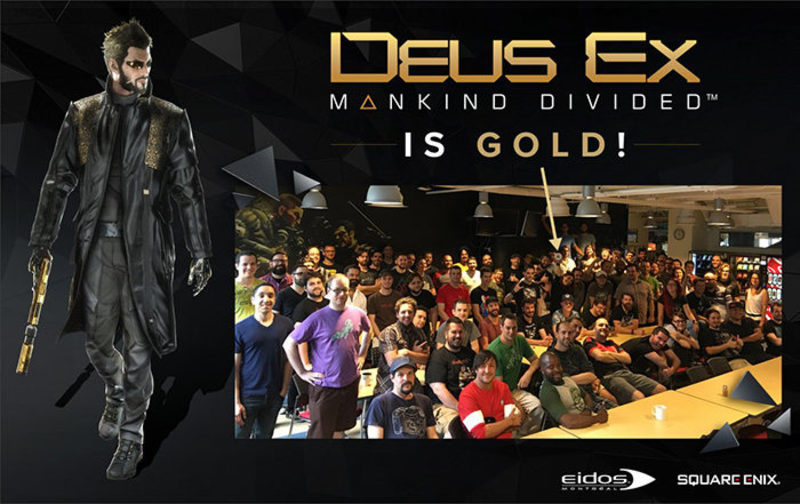 Imagen de anuncio de la fase gold de 'Deus Ex: Mankind Divided'