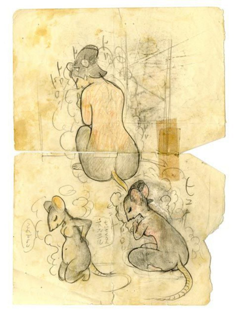 Osamu Tezuka ilustraciones eróticas
