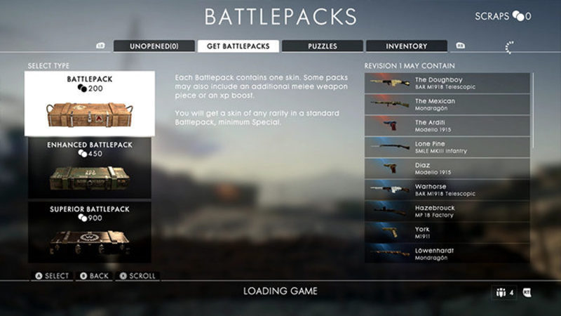 Battlepacks de 'Battlefield 1'