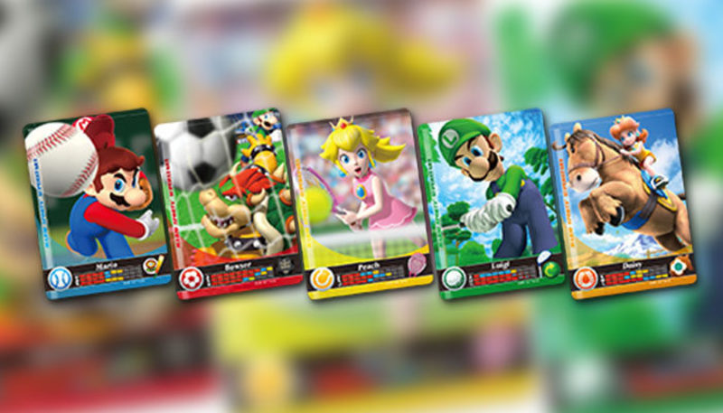 tarjetas amiibo Mario Sports Superstars