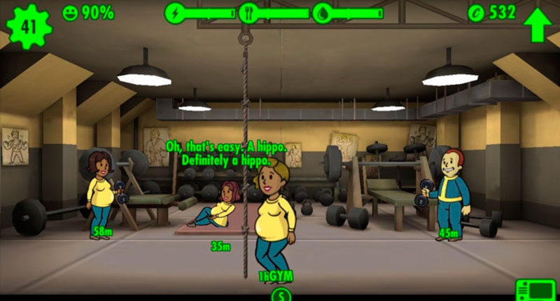 does time stop on xbox one fallout shelter