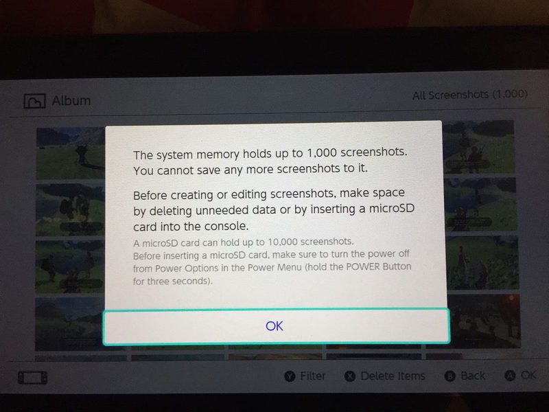 Nintendo Switch imagenes capturas