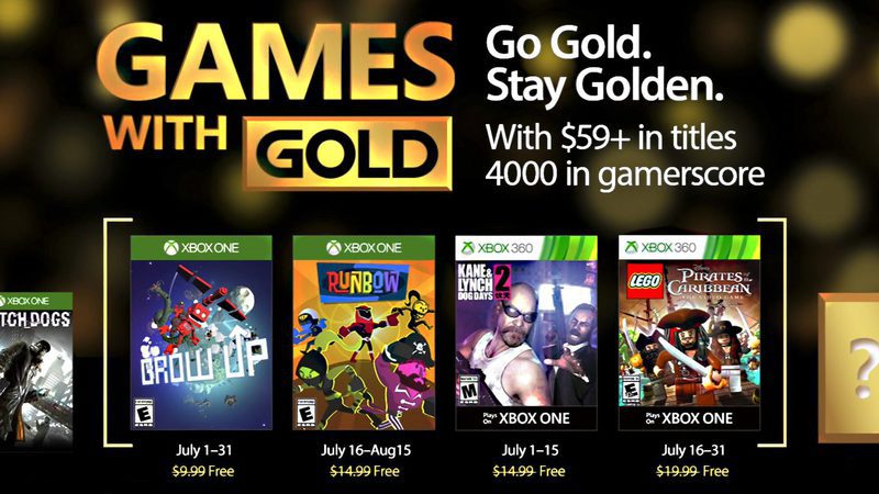 Games With Gold Julio 2017
