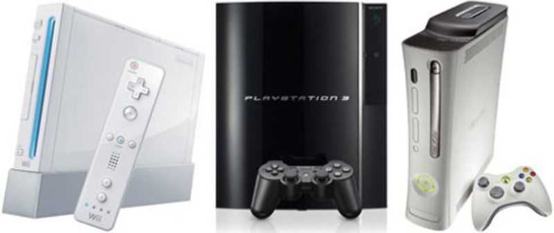 Wii, Xbox 360 y PlayStation 3 juntas