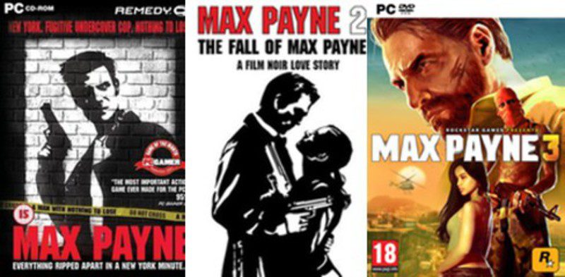 Contraste entre portadas de Max Payne