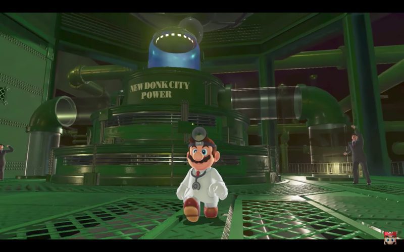 Mario deambulando como doctor por esta zona. Espectacular