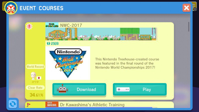 Super Mario Maker Nintendo World Championships 2017