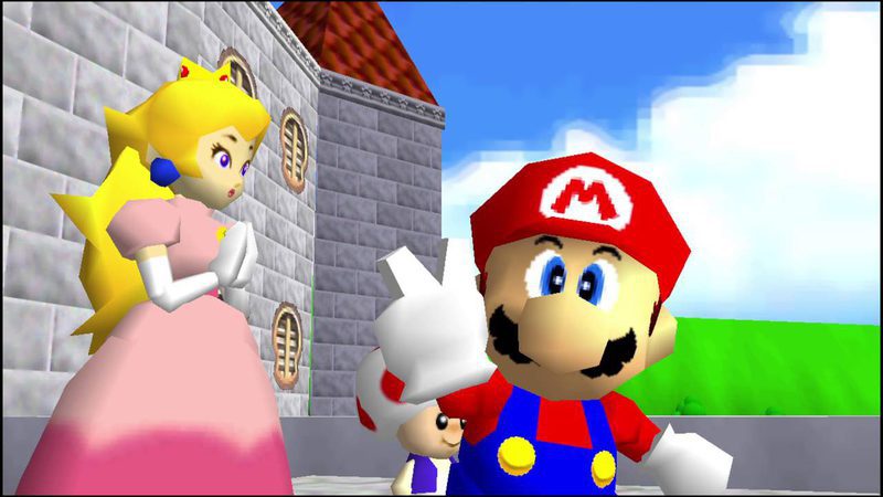 Super Mario 64 ya con Peach